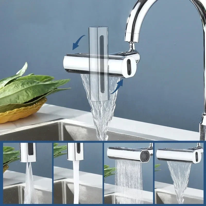 Drehbare Waschbeckenarmatur 720° mit 4 Strahlarten - Modern & Funktional
