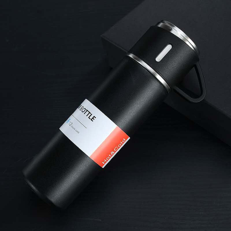 Thermo Pro Edelstahl Thermoskanne 500ml - Hält 12h Warm/Kalt | Ideal für Herbst & Winter