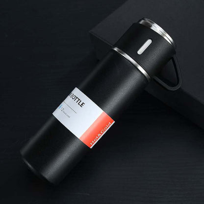 Thermo Pro Edelstahl Thermoskanne 500ml - Hält 12h Warm/Kalt | Ideal für Herbst & Winter