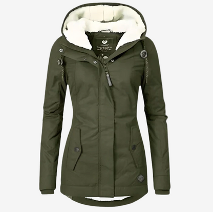 Gefütterte Winterjacke für Damen – Warmer Parka mit Kapuze für den Winter