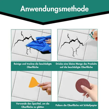 Reparaturpaste für Keramikfliesen - Schnell trocknend & Langlebig
