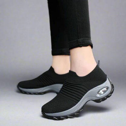 Schwarz Ergonomische Damen Arbeitsschuhe