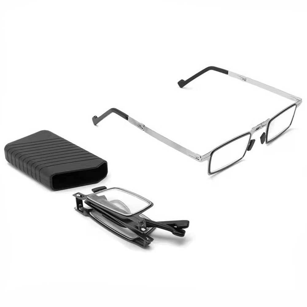 Faltbare Lesebrille mit Blaulichtfilter – Leicht, Tragbar & Stilvoll für Damen und Herren – Inklusive Etui