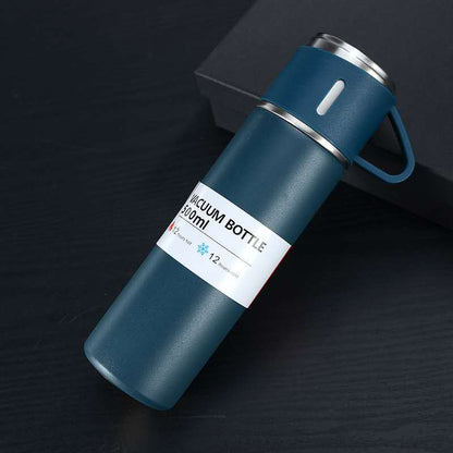 Thermo Pro Edelstahl Thermoskanne 500ml - Hält 12h Warm/Kalt | Ideal für Herbst & Winter