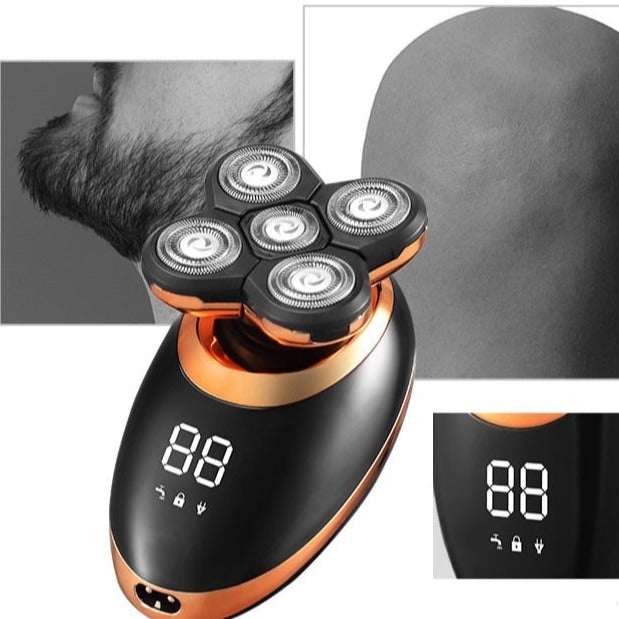 Pro Shaver V2: Wasserdichter, kabelloser 4D Herren Rasierer & Trimmer – Perfekte Bartpflege für Kopf & Körper