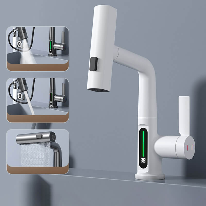 WaterMaster: Der Vielseitige LED-Wasserhahn für Küche & Bad – 360° drehbar, 5 Strahlmodi & Temperaturanzeige