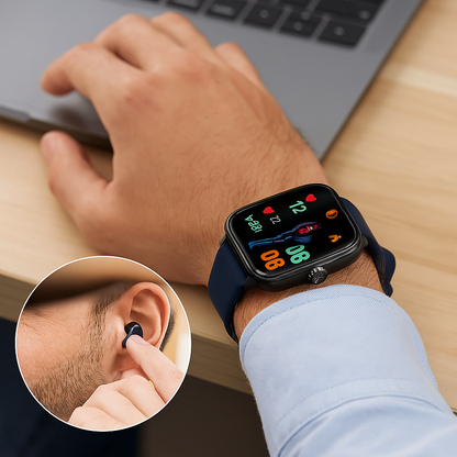 Umfassende Gesundheits-Smartwatch: EKG, Blutdruck, Fitness-Tracking | Für iOS & Android