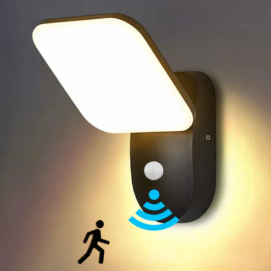 AlignEase LED Wandleuchte mit Bewegungssensor – Wasserdichte Außenbeleuchtung für Garten & Fassade, 12W