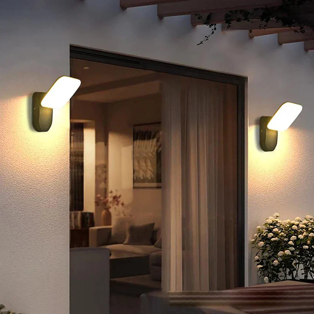 AlignEase LED Wandleuchte mit Bewegungssensor – Wasserdichte Außenbeleuchtung für Garten & Fassade, 12W