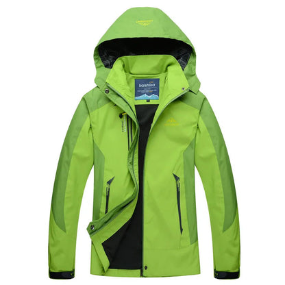 Wasserdichte Funktionsjacke für Damen – Atmungsaktive & winddichte Outdoorjacke mit Kapuze