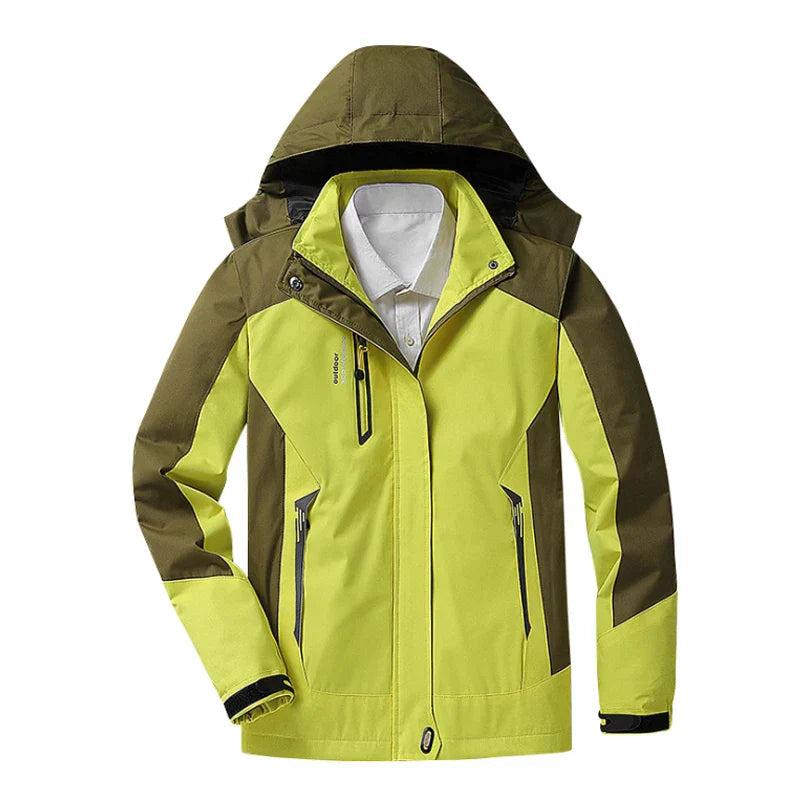 Wasserdichte Funktionsjacke für Damen – Atmungsaktive & winddichte Outdoorjacke mit Kapuze