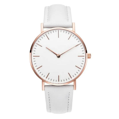 LuxeVera Roségold Quarz Armbanduhr – Zeitlose Eleganz & Präzision