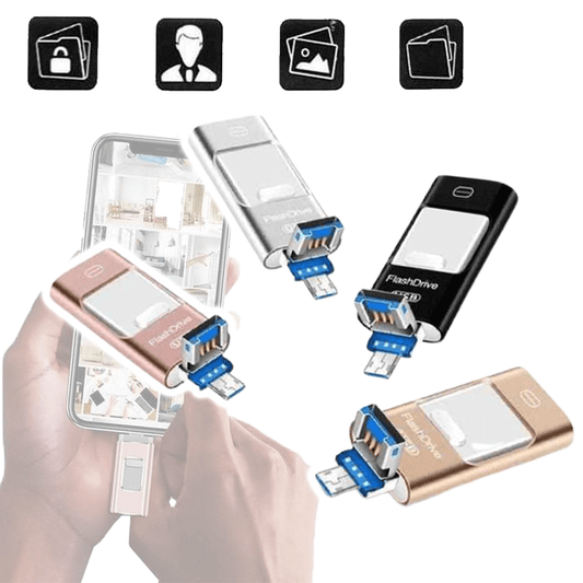FlexiDrive: Externe USB-Speicher für iPhone & Android | Sofort mehr Speicherplatz