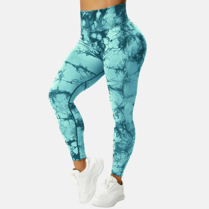 Bauch-Weg Tie-Dye Leggings - Bequeme und stylische Figurformende Leggings für Damen