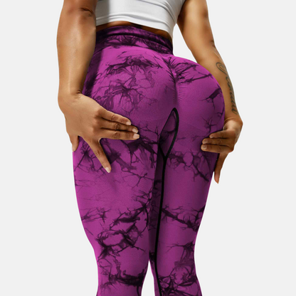 Bauch-Weg Tie-Dye Leggings - Bequeme und stylische Figurformende Leggings für Damen