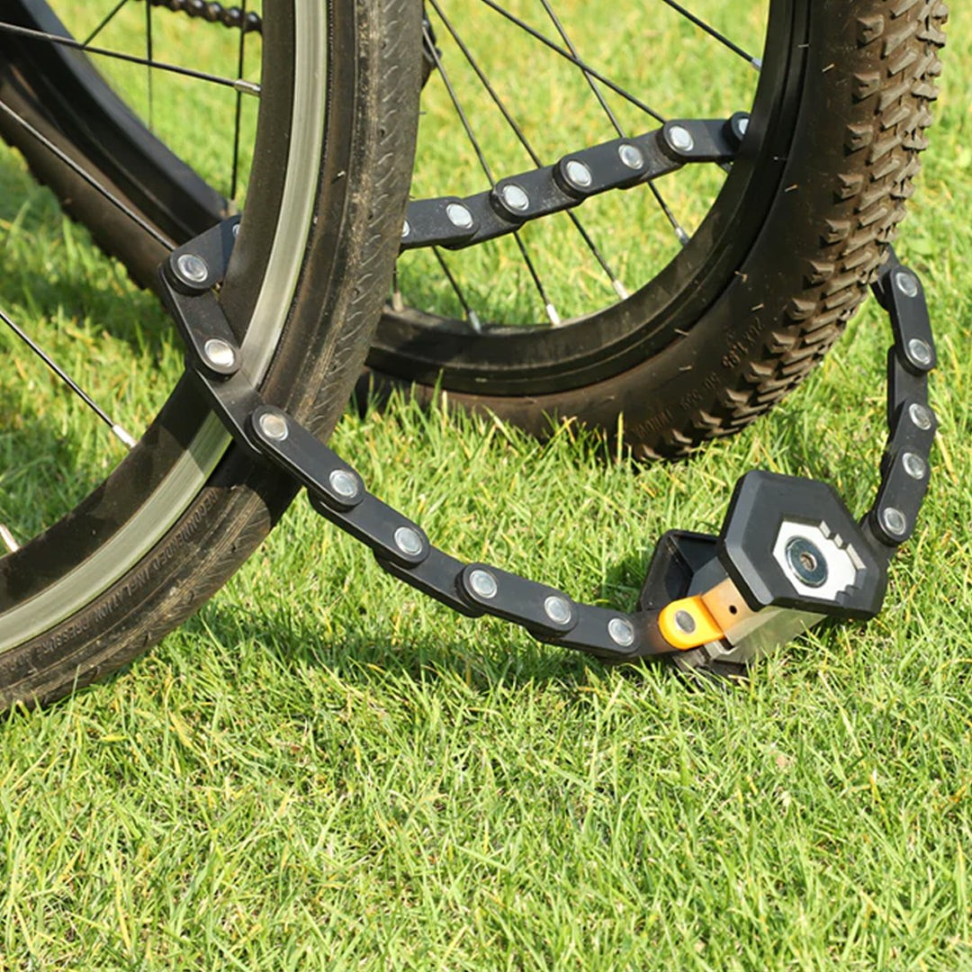 HEXIT Faltschloss: Kompakt, Leicht & Sicher - Anti-Diebstahl Fahrradschloss 78cm für den Alltag