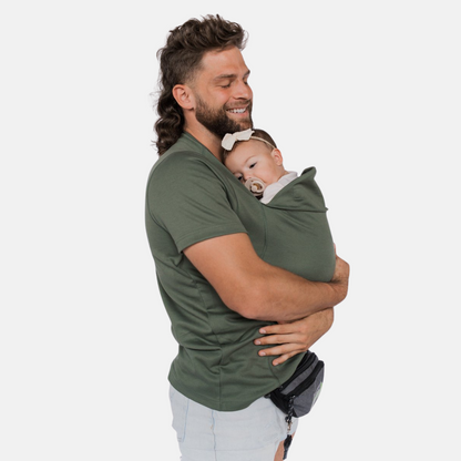 Bequemer & Stylischer Babytrage-T-Shirt Hybrid für Eltern