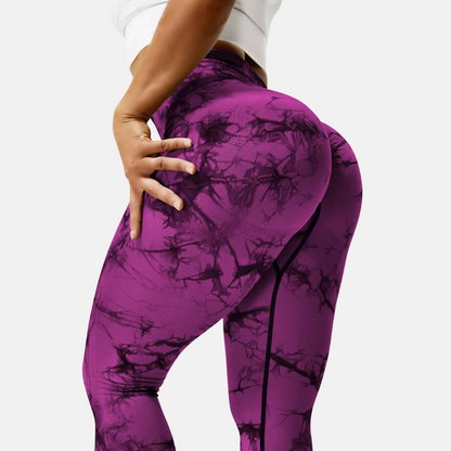 Bauch-Weg Tie-Dye Leggings - Bequeme und stylische Figurformende Leggings für Damen