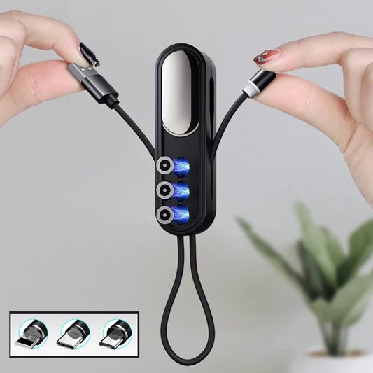 MagneCharge 3-in-1 Magnetisches Ladekabel für einfache und schnelle Aufladung