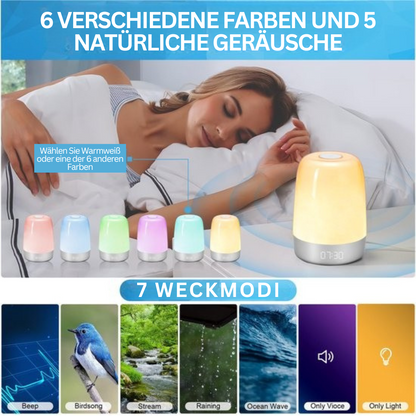 Aurora Aufwachlicht: Natürliche Klänge & Sonnenaufgangssimulation für einen entspannten Start in den Tag
