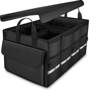 XXL Auto-Organizer 63L - Robuster und faltbarer Kofferraum- & Sitz-Organizer für maximale Ordnung
