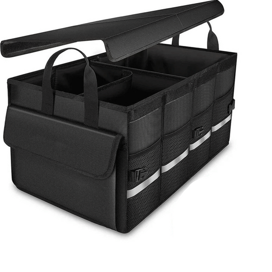 XXL Auto-Organizer 63L - Robuster und faltbarer Kofferraum- & Sitz-Organizer für maximale Ordnung