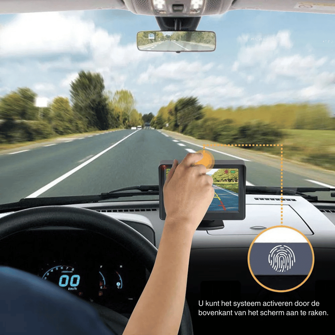 HD 1080P Solar-Powered Wireless Backup Camera with 4.3-inch Monitor - Enhanced Safety & Convenience