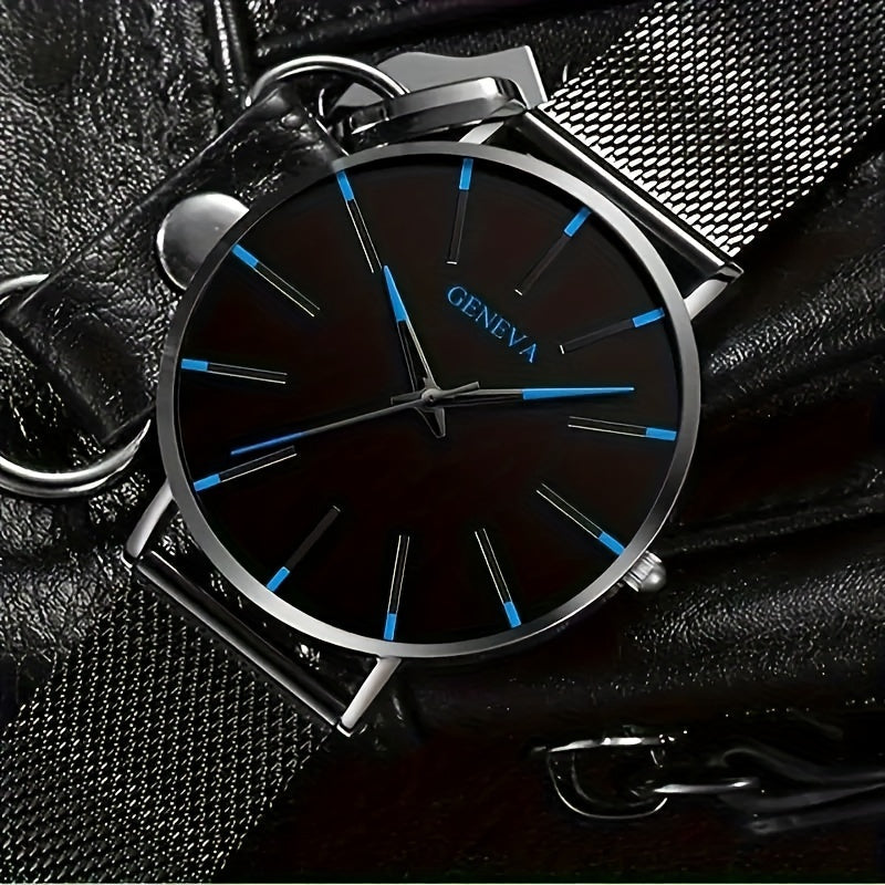 NauticQuartz - Stilvolles Herren-Quarz-Armbanduhr Wasserdicht