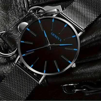 NauticQuartz - Stilvolles Herren-Quarz-Armbanduhr Wasserdicht