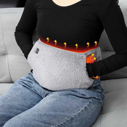 WarmFlex - Therapeutisches Heizkissen für Bauch, Lendenwirbelsäule und Gebärmutter mit elektrischem Heizgürtel / Taillenwärmer via USB