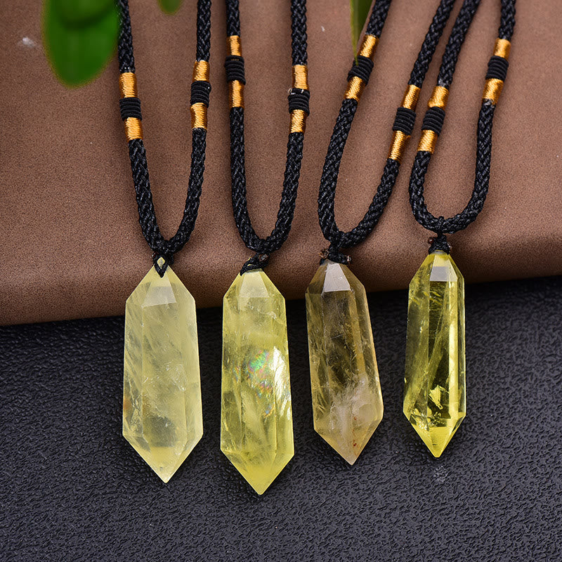 Lyra Amethyst Heilkristall Halskette - Natürliche Heilung und Schutz