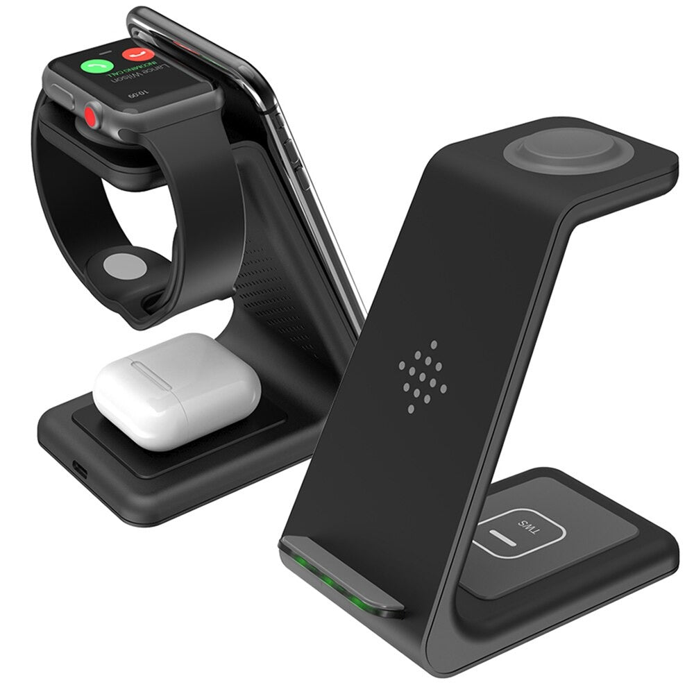 3-in-1 Kabelloses Ladegerät für iPhone & Samsung: Schneller Warp Charge für Handy, Uhr, Kopfhörer - Perfekt für den Herbst