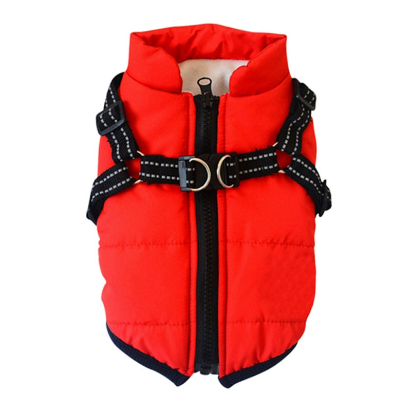 WarmHarness | Hochwertiger Hundemantel mit integriertem Geschirr für Wärme und Sicherheit