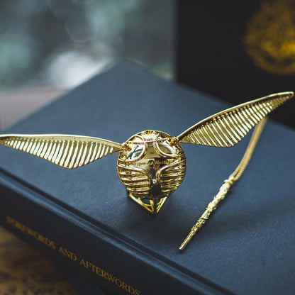 Magischer Goldener Schnatz Ringbox - 18 Karat Vergoldet, Luxuriöses Sammlerstück