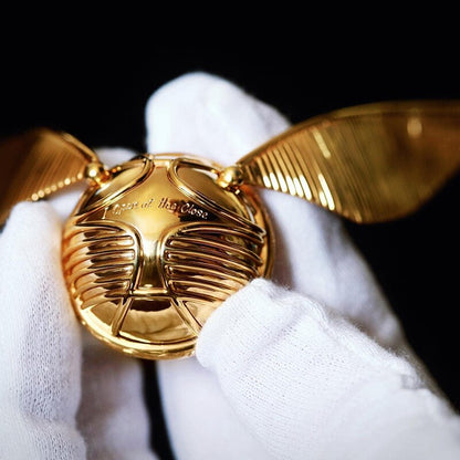 Magischer Goldener Schnatz Ringbox - 18 Karat Vergoldet, Luxuriöses Sammlerstück