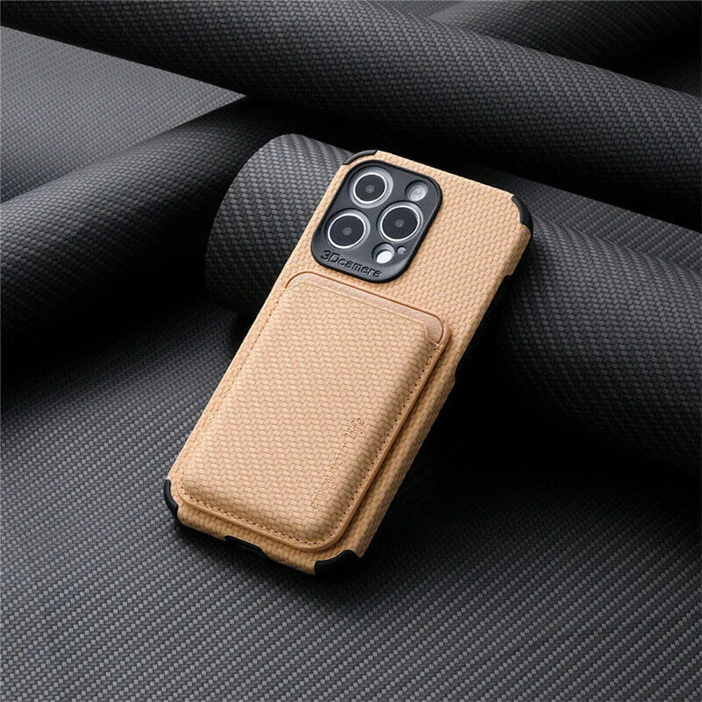 TitanWallet: Premium MagSafe Carbonfaser-Telefonhülle mit integriertem Portemonnaie für iPhone