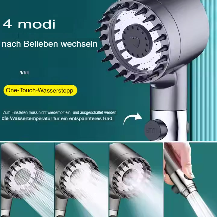 Kraftvoller Hochdruck-Duschkopf: Erleben Sie eine luxuriöse & wassersparende Dusche