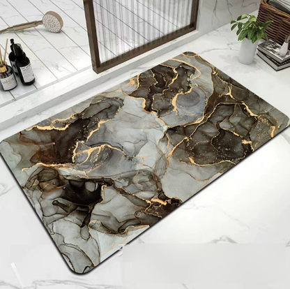 Badematte rutschfest & schnelltrocknend | Saugstark & Waschbar | Modernes Design