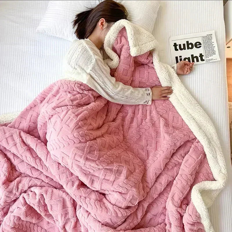 Superweiche Fleece-Kuscheldecke – Ihr Gemütlicher Begleiter für Herbst & Winter auf Sofa & Bett