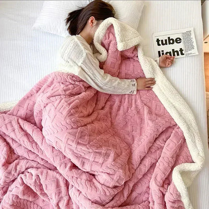 Superweiche Fleece-Kuscheldecke – Ihr Gemütlicher Begleiter für Herbst & Winter auf Sofa & Bett