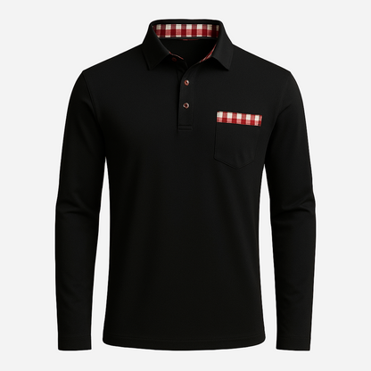 Polo Shirt für Herren - Langarm & Kragen für den Winter