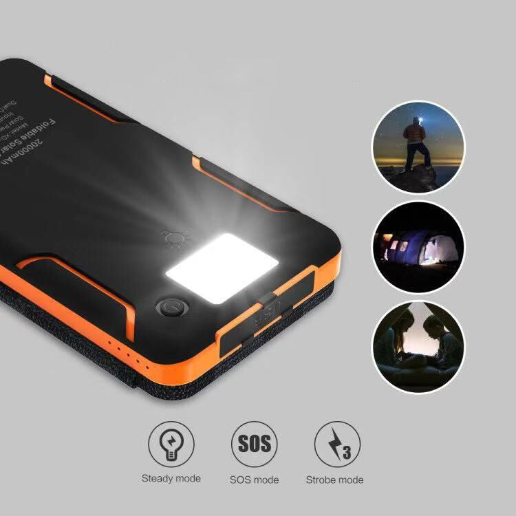 PowerFold Solar-Powerbank: Tragbar, faltbar & wasserdicht für unbegrenzte Energie unterwegs