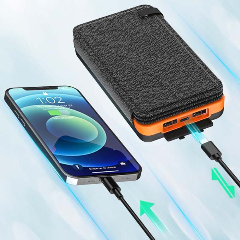 PowerFold Solar-Powerbank: Tragbar, faltbar & wasserdicht für unbegrenzte Energie unterwegs