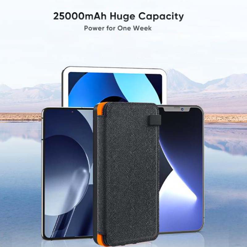 PowerFold Solar-Powerbank: Tragbar, faltbar & wasserdicht für unbegrenzte Energie unterwegs