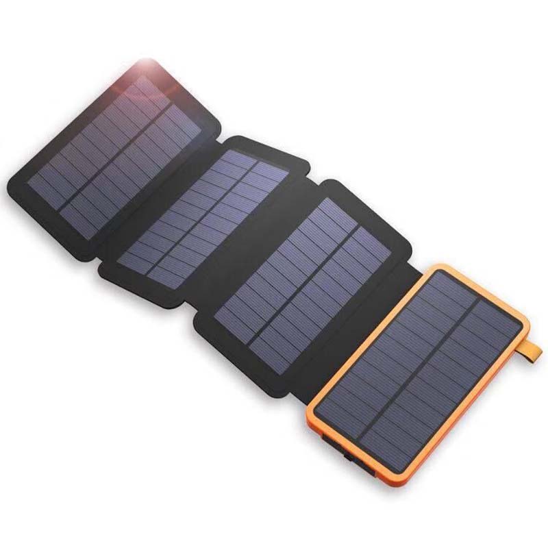 PowerFold Solar-Powerbank: Tragbar, faltbar & wasserdicht für unbegrenzte Energie unterwegs