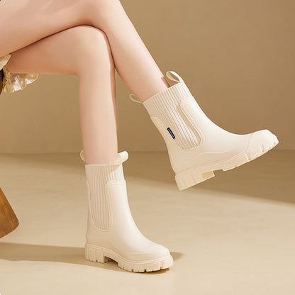 Modische Damen-Regenstiefel für den Herbst: Wasserdicht, warm & rutschfest für Komfort und Stil