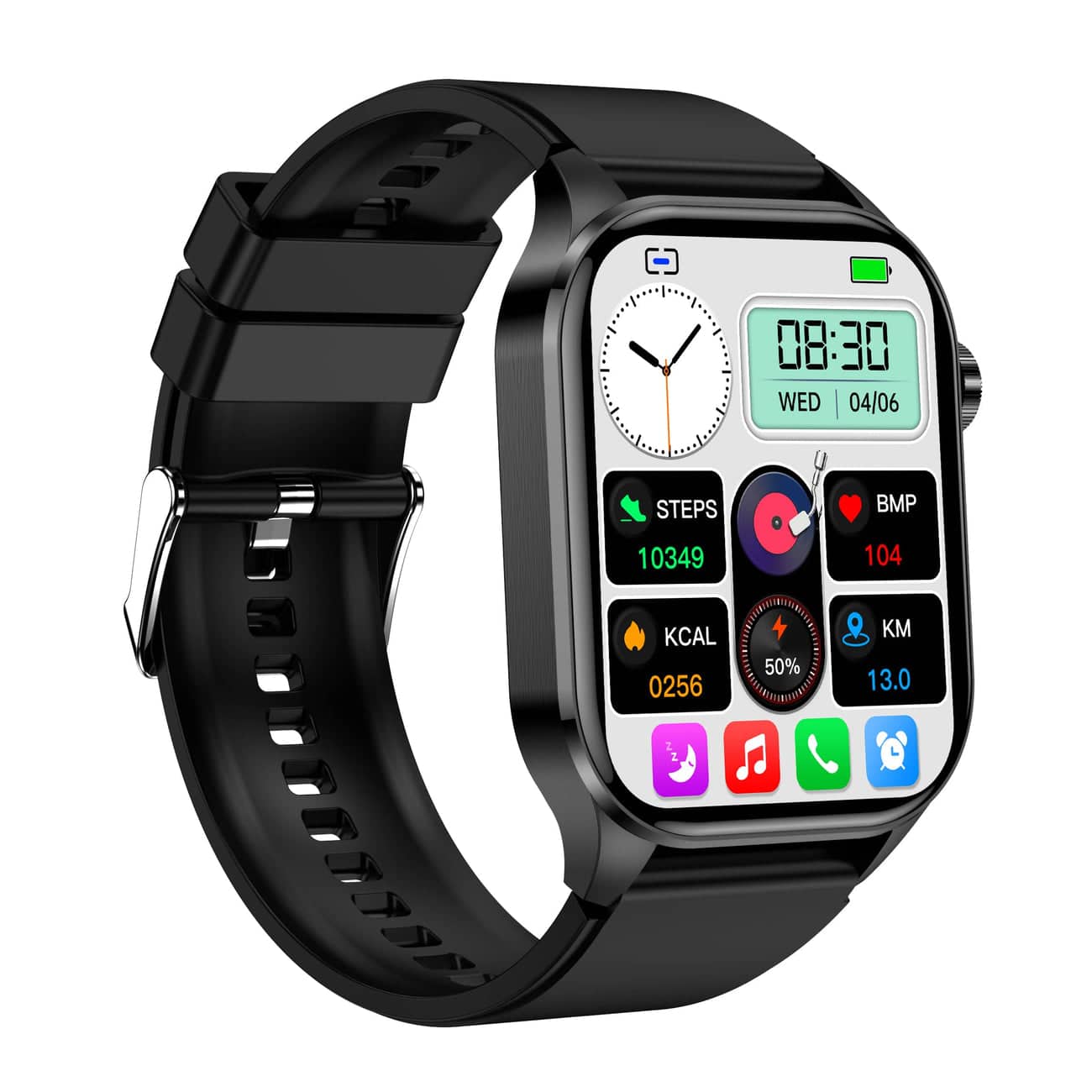 Umfassende Gesundheits-Smartwatch: EKG, Blutdruck, Fitness-Tracking | Für iOS & Android