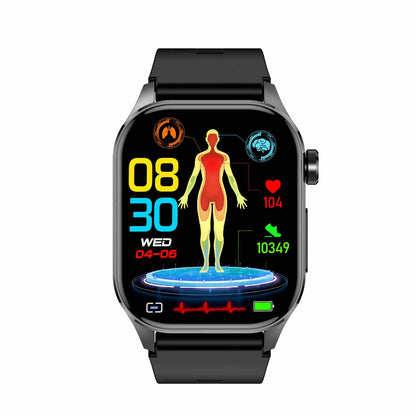 Umfassende Gesundheits-Smartwatch: EKG, Blutdruck, Fitness-Tracking | Für iOS & Android