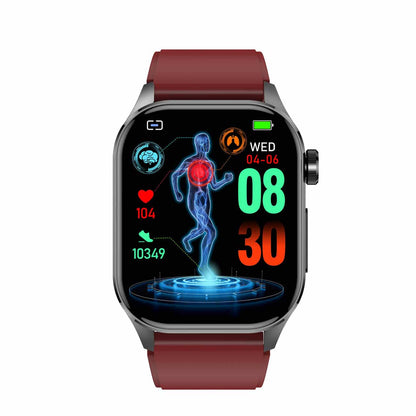 Umfassende Gesundheits-Smartwatch: EKG, Blutdruck, Fitness-Tracking | Für iOS & Android